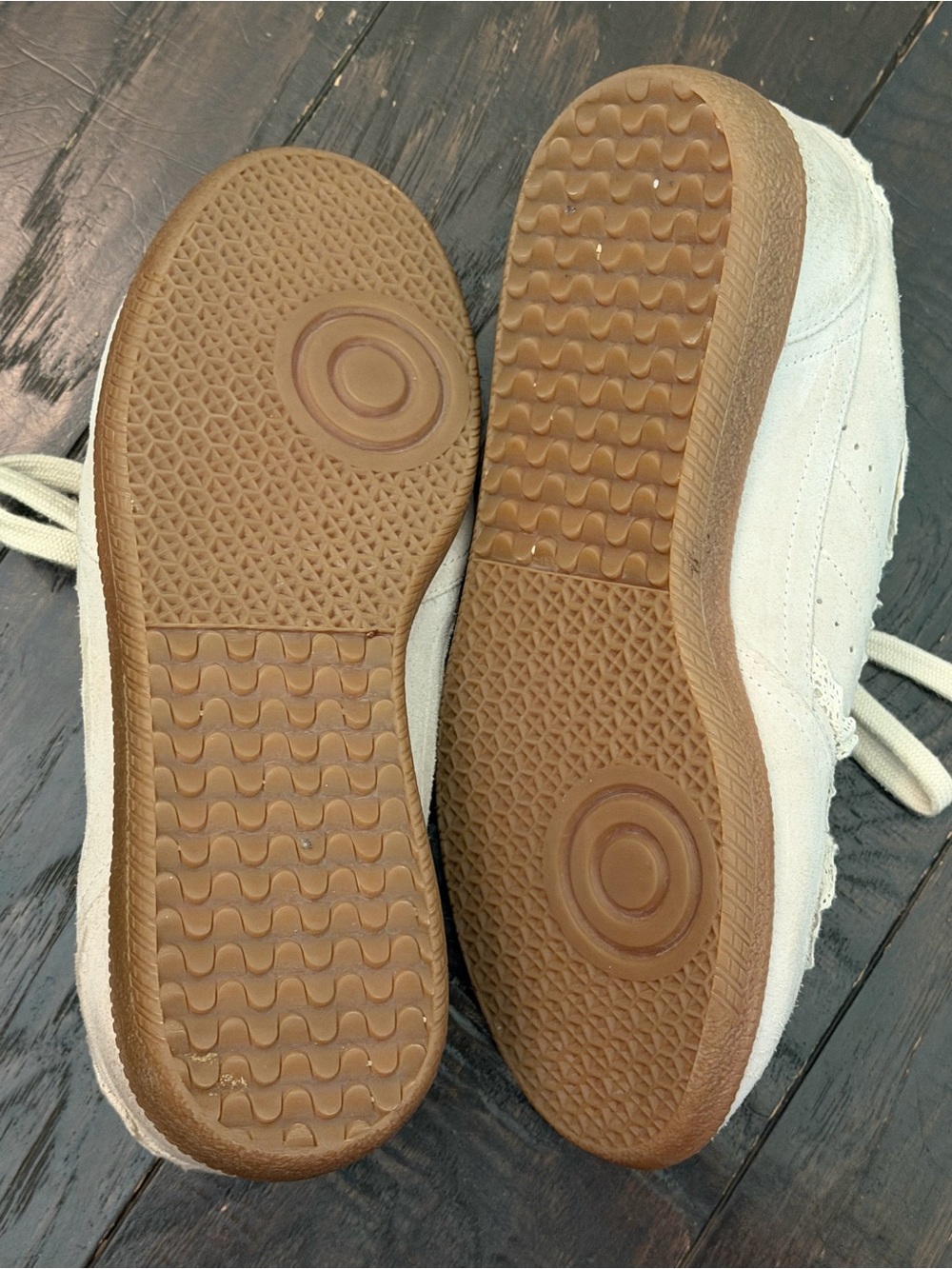 Alohas Women’s Suede Lace-Up Sneakers in Light Beige - Picture 6 of 6